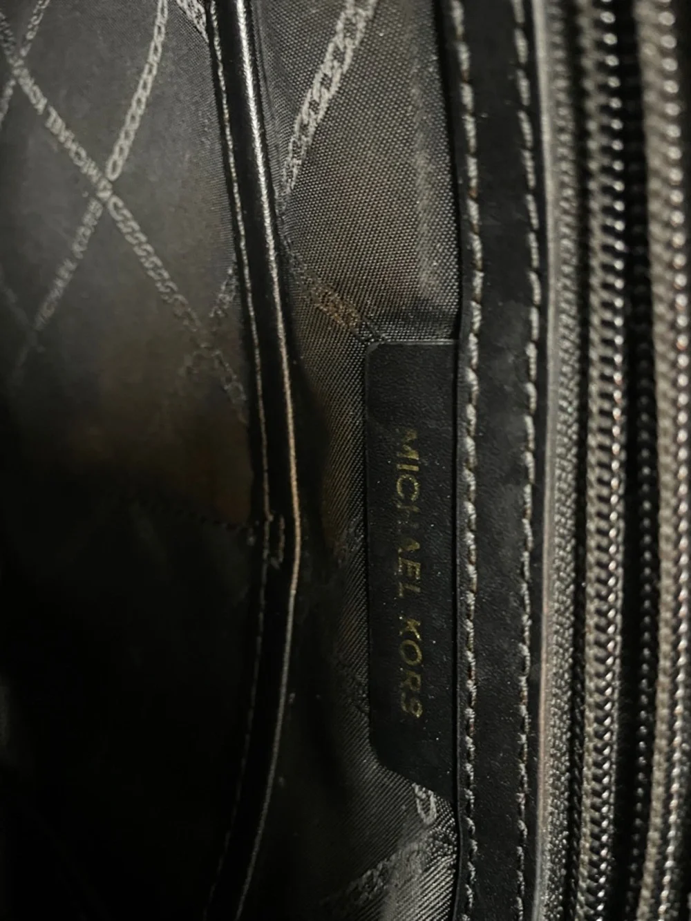 Michael Kors Black & Leopard-Print Studded Tote - Picture 12 of 13